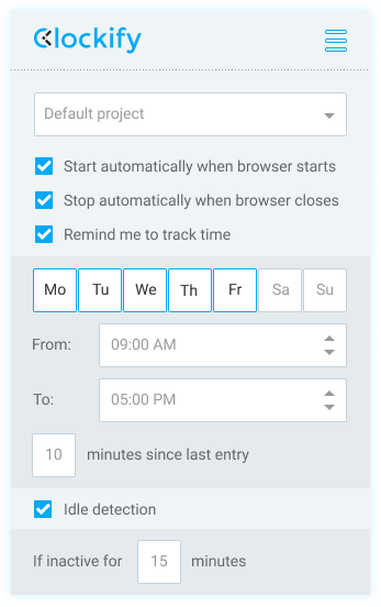 Extension Chrome de suivi du temps - détection d'inactivité, rappels et pointage automatique
